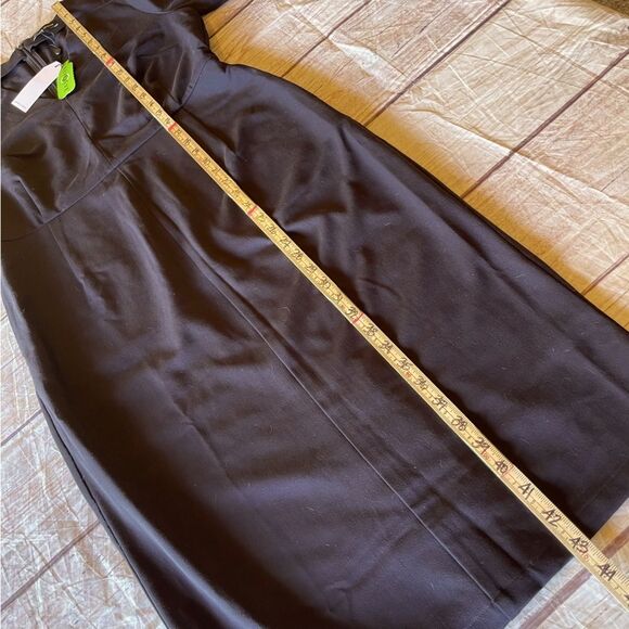 Universal Standard Moira V Neck Twill Dress Black Size 2XS (US 6-8) NEW - Picture 4 of 9